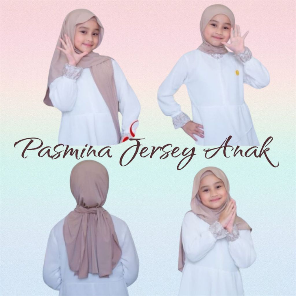 1268 Balerina  - Pasmina Inner Anak || Jilbab Instan Bahan Jersey