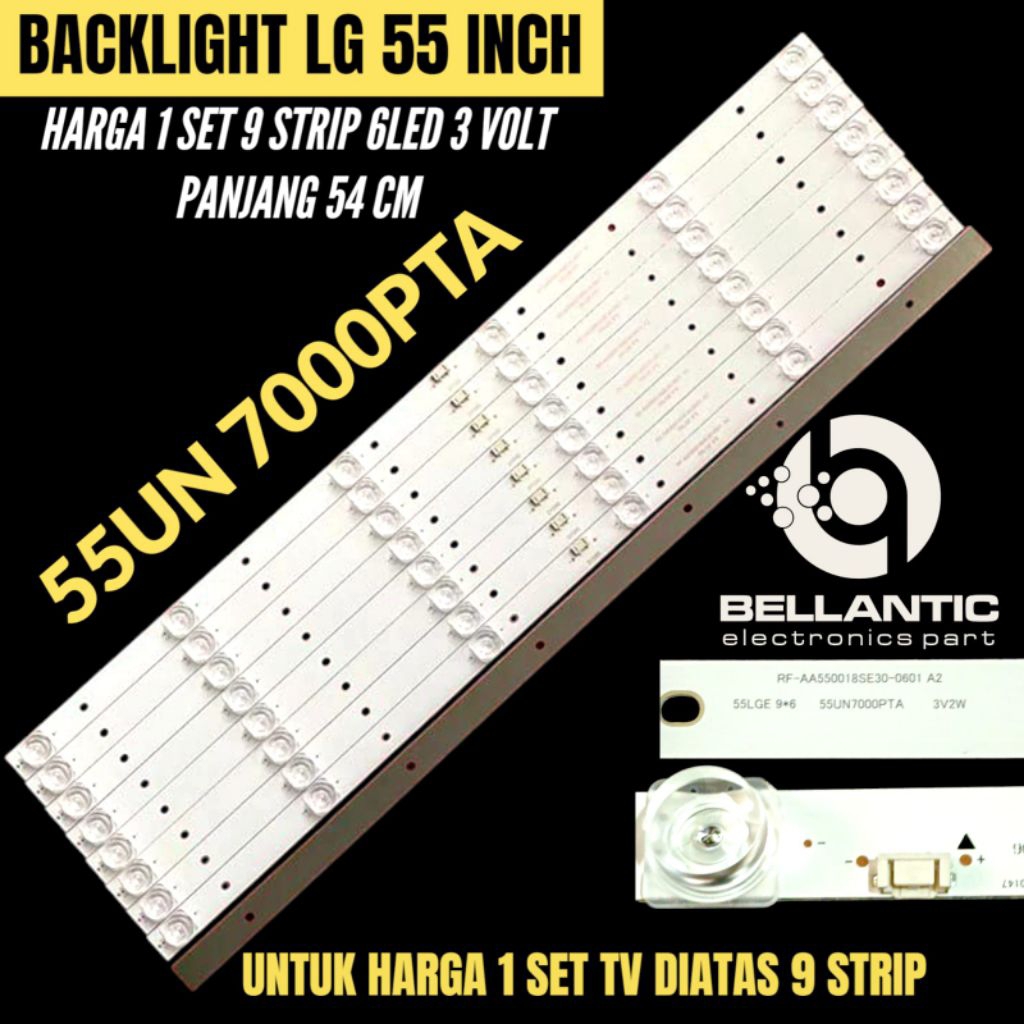 BACKLIGHT TV LED LG 55 INCH 55UN7000K BACKLIGHT TV LED LG