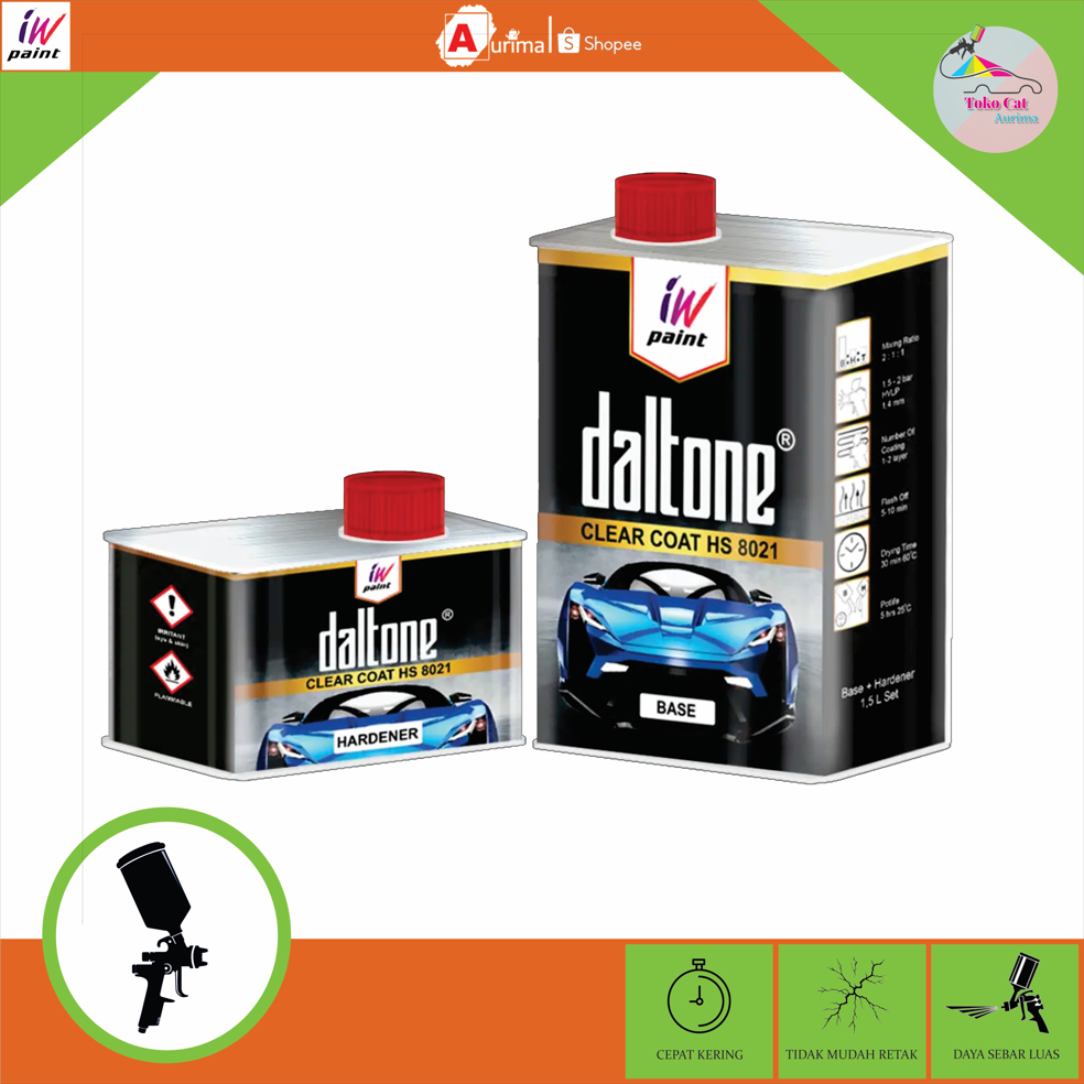 CLEAR DALTONE  HS 8021 1.5L PU 2K CLEAR COAT 1010 (PERNIS MOTOR / VARNISH MOBIL / CAT MOBIL)