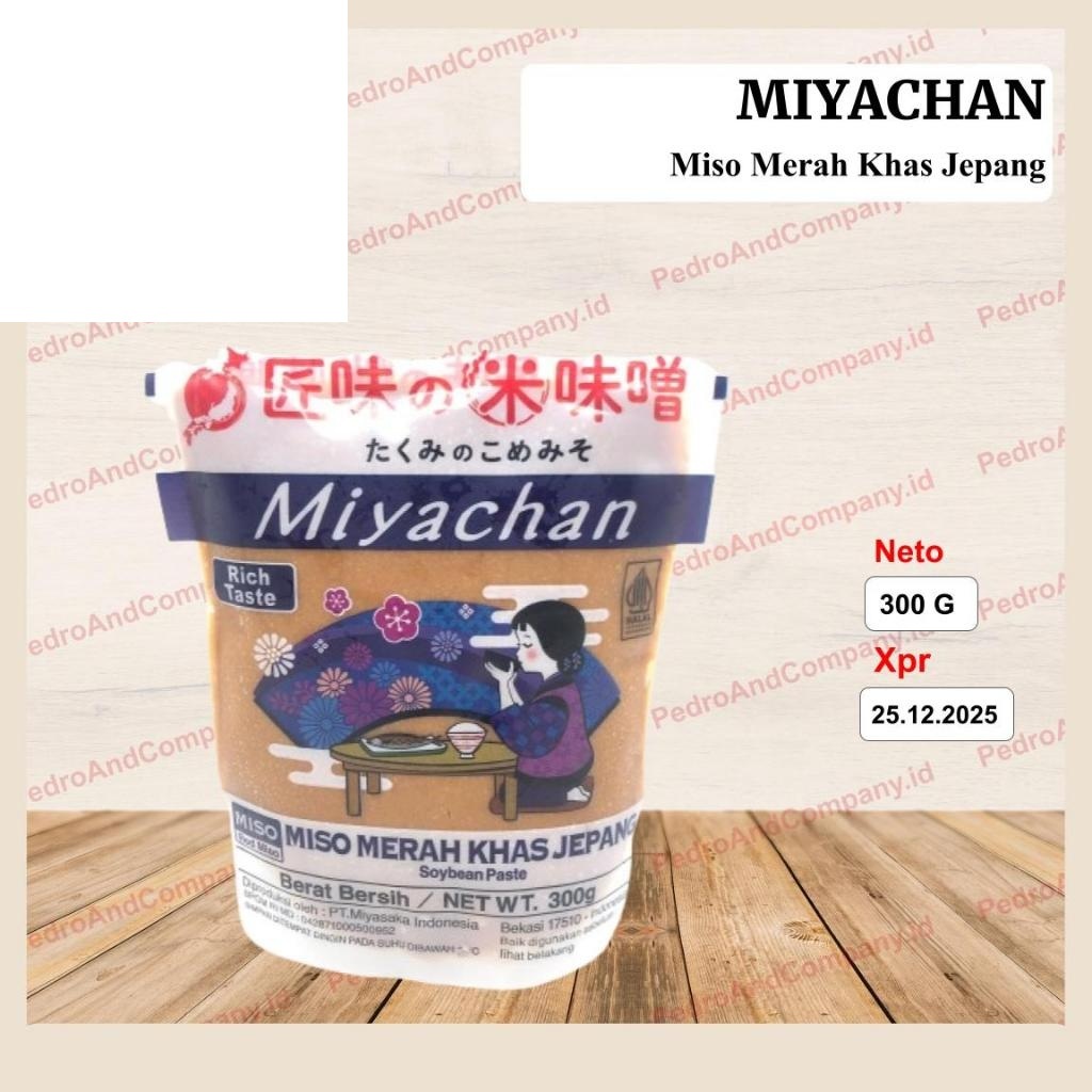 

300g miyachan rich taste miso merah khas jepang soybean paste