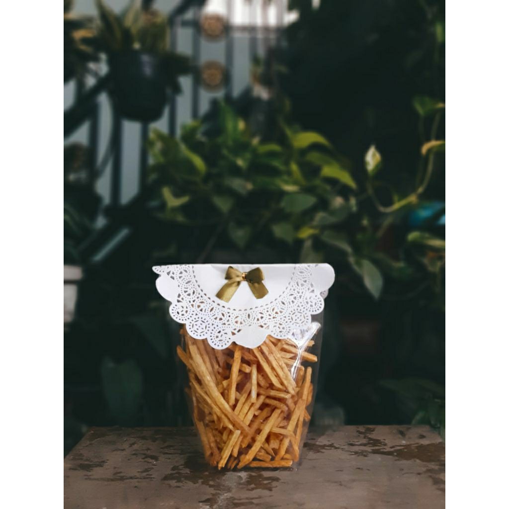 

Keripik stik talas Kemasan souvenir