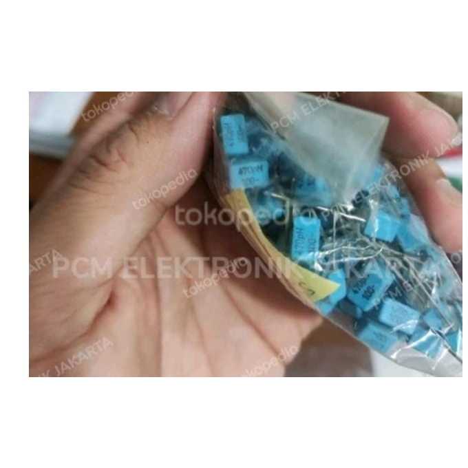 RF5720 kapasitor capacitor mkp/mkm kotak 470pf 470 pf 471 471pf bagus taiwan by PCM LTC GLODOK
