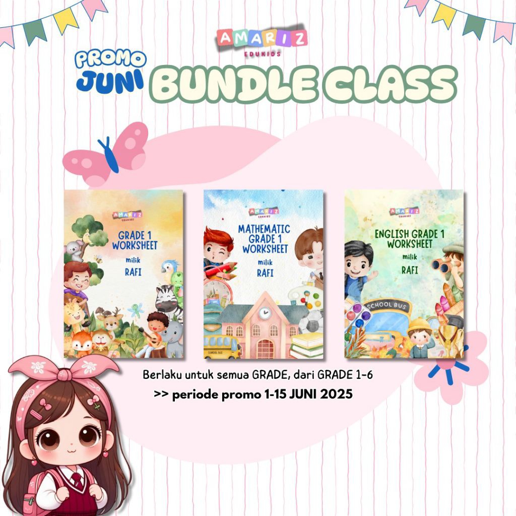 PROMO Worksheet Bundle Class | Worksheet Activity SD 1-6