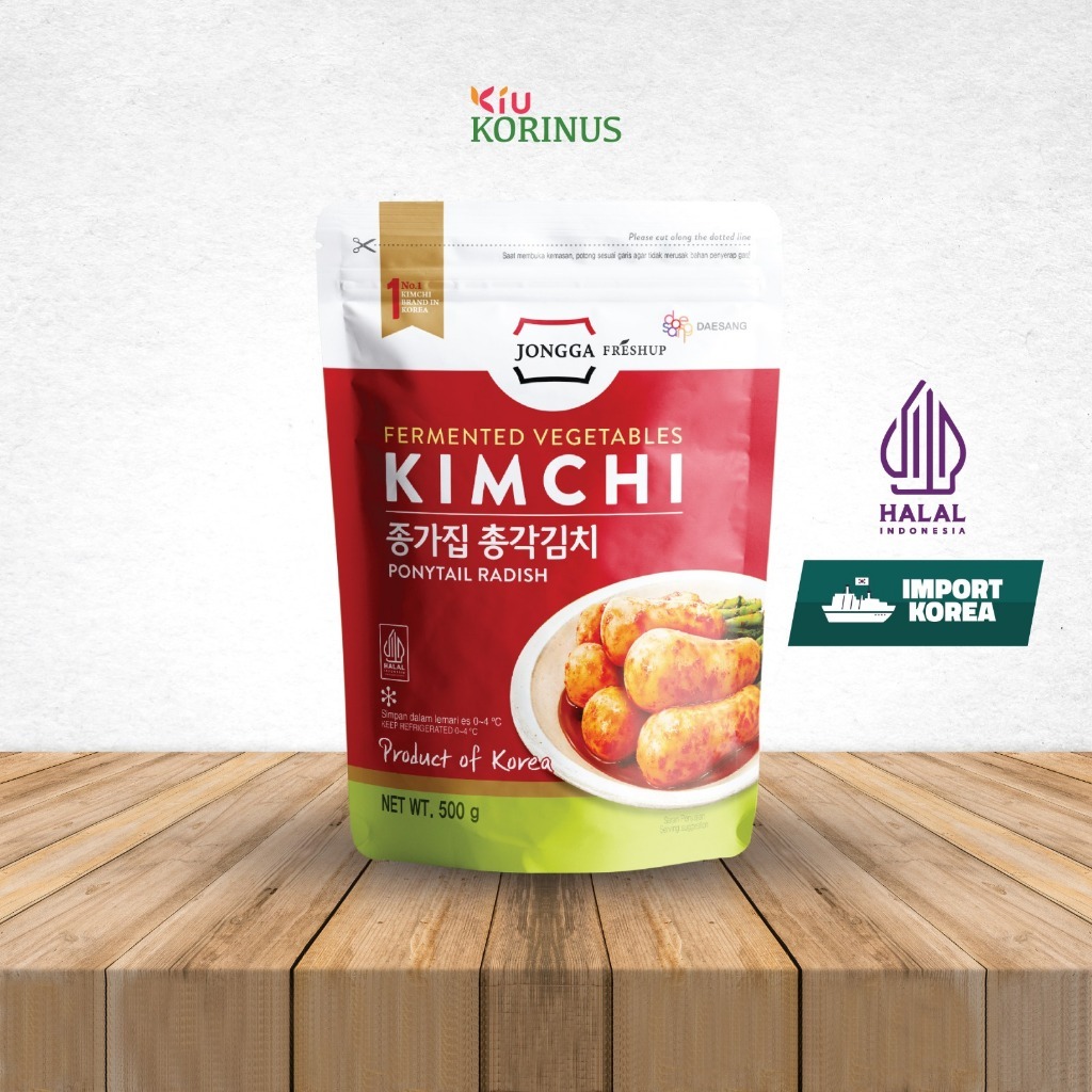 

[oddsolshop] pekanbaru/Jongga Kimchi Ponytail Radish 500 gr / Fermented Vegetables