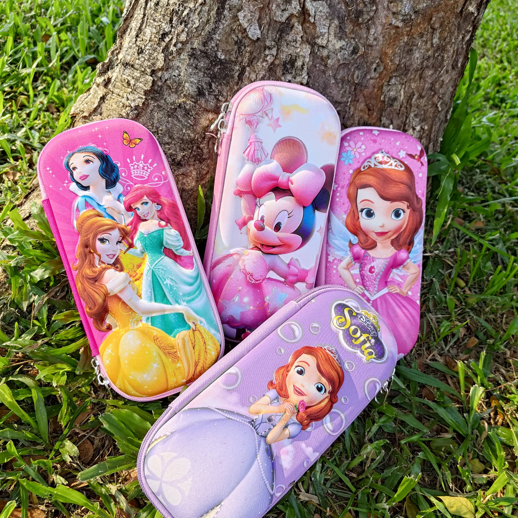 

Kotak Pensil 3D Karakter Disney Princess Minnie Pouch Pensil 3 Dimensi Lucu Anak Sekolah TK-SD