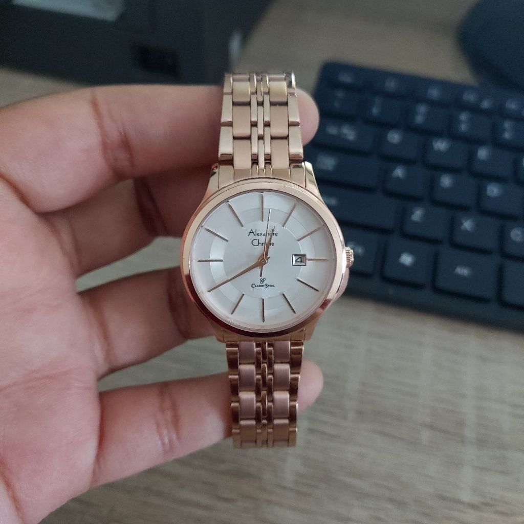 (MULUS) PRELOVED JAM TANGAN WANITA ALEXANDRE CHRISTIE AC 8348 AC8348 ORIGINAL