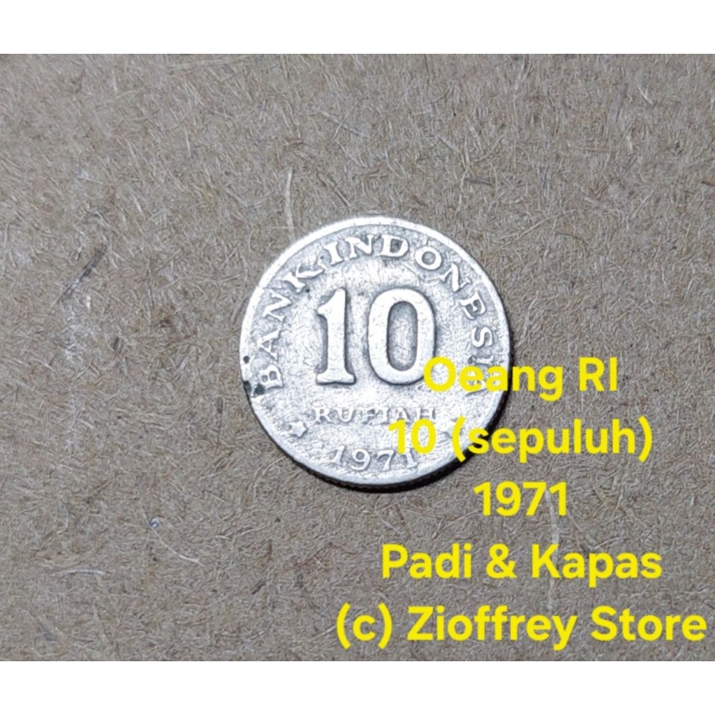 Oeang Kuno Republik Indonesia idr 10 (Sepuluh) 1971