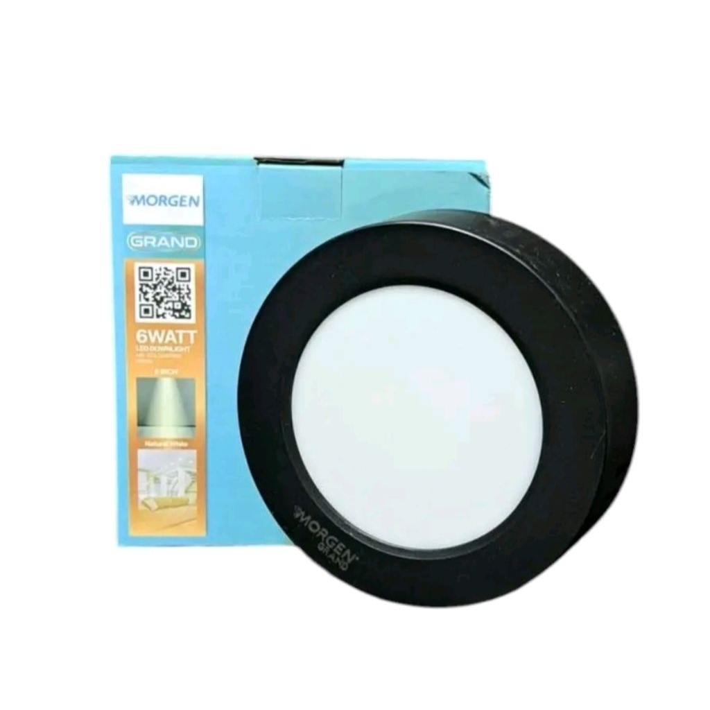 Lampu Downlight LED OB / Outbow Bulat 4000k 6 watt Morgen
