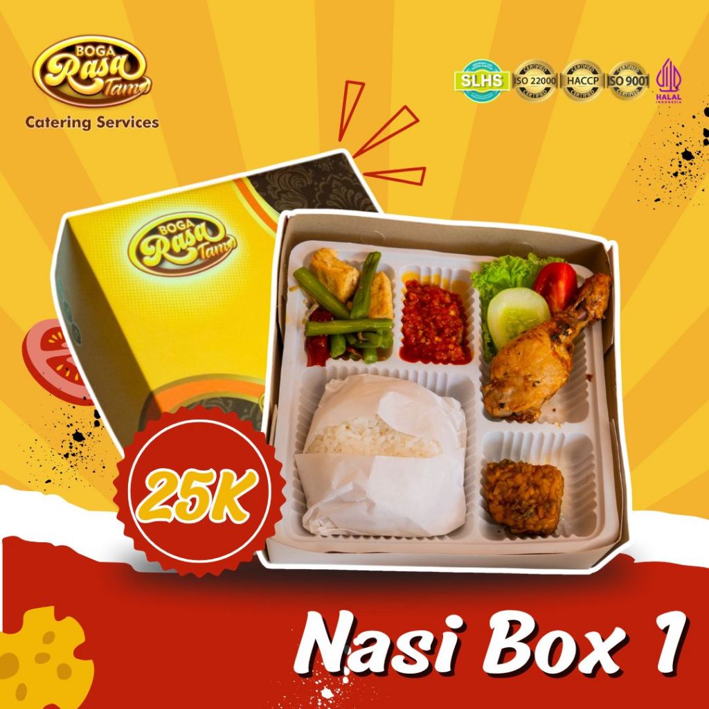 

Paket Nasi Box Ayam Goreng Tempe / Nasi Box Catering