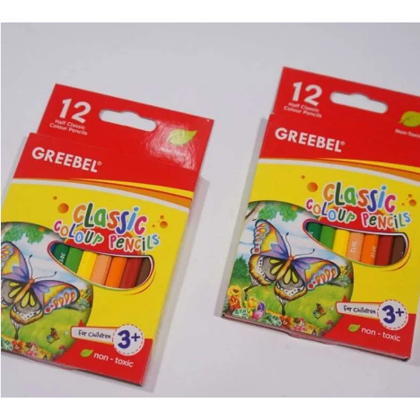 

Pensil Warna GREEBEL 12 Warna Classic Color Pencils Pendek