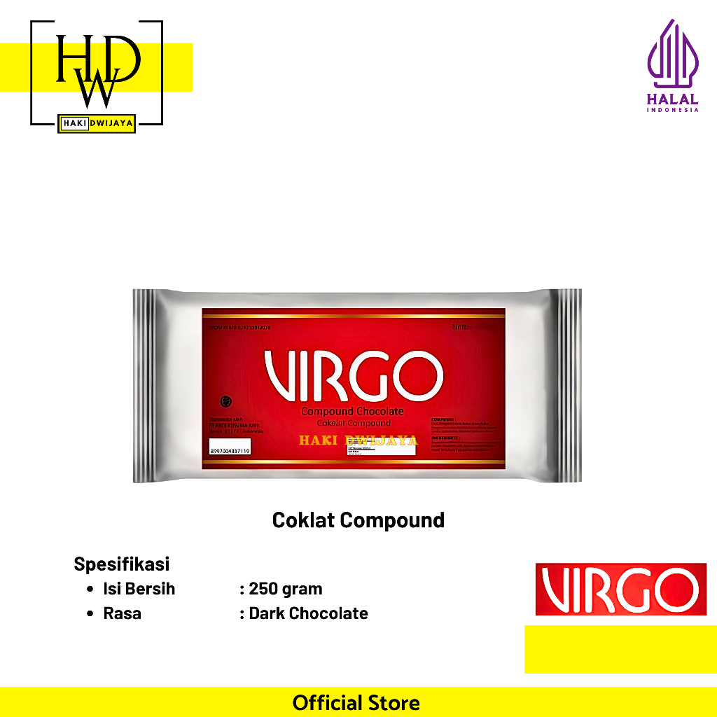 

[250gr] Virgo Compound Chocolate / Coklat Compound