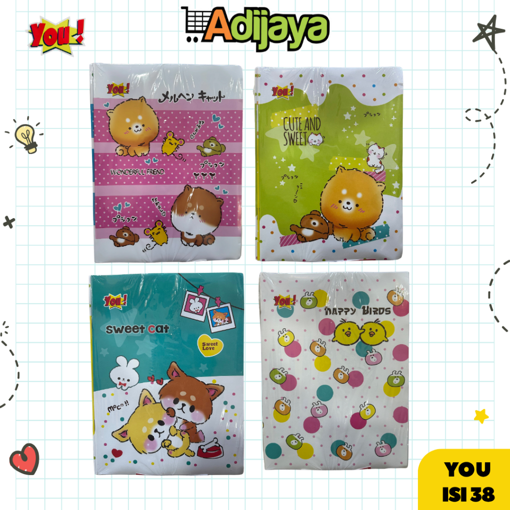 

Buku Tulis You MURAH 1 Pack 30 Lembar Animasi Lucu