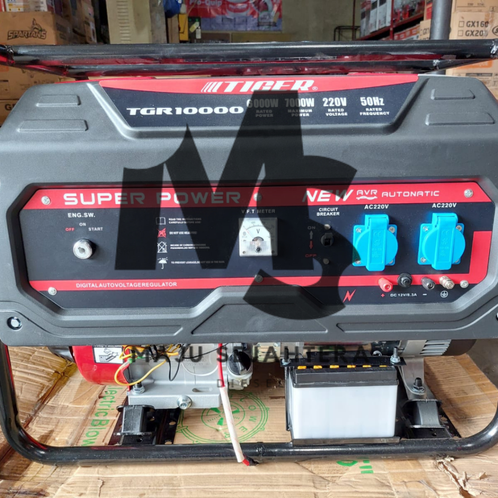 GENSET BENSIN 6500 WATT TIGER TGR10000
