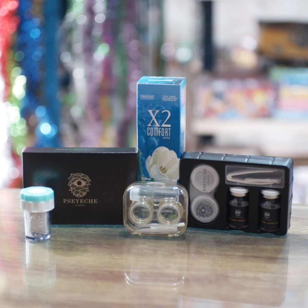 [Ready Stock] Softlens Mata Buta Warna Softlens Ishihara PSEYECHE Contact Lens 1 Tahun