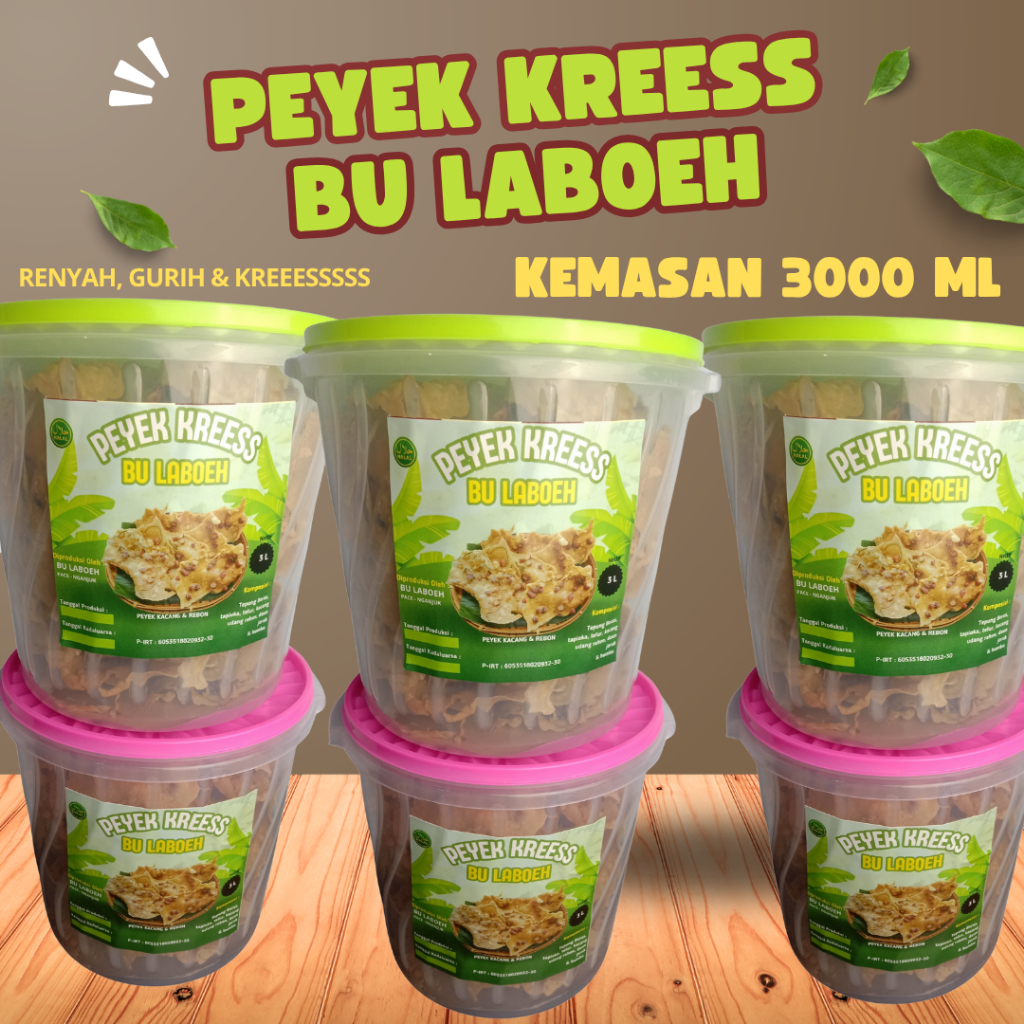 

PEYEK KREESS BU LABOEH ENAK GURIH TAHAN LAMA PALING MURAH