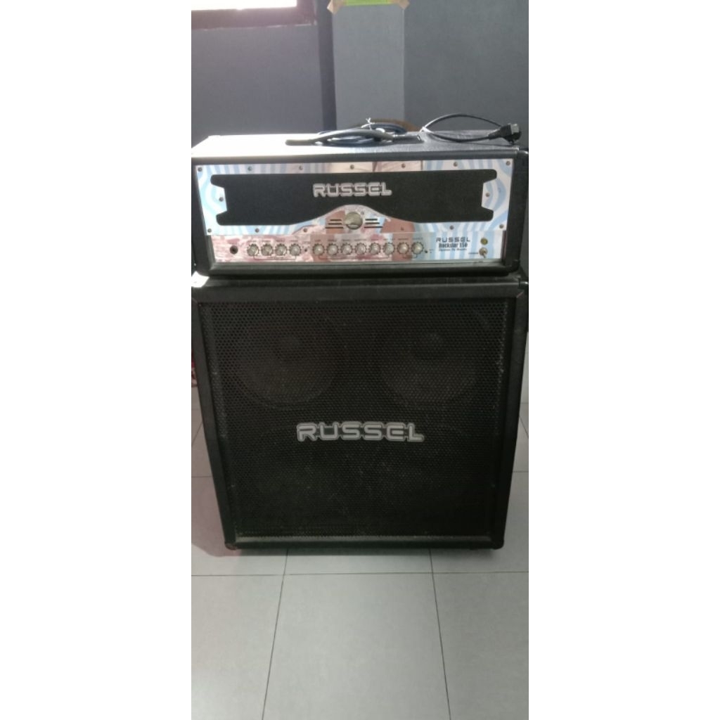 Russel Ampli Gitar Head Cabinet