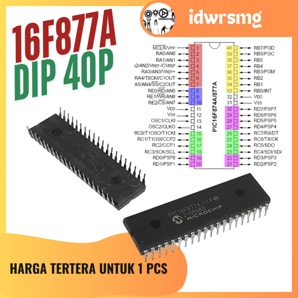 PIC16F877A PIC 16F877A PIC 16F877 A DIP 40pin