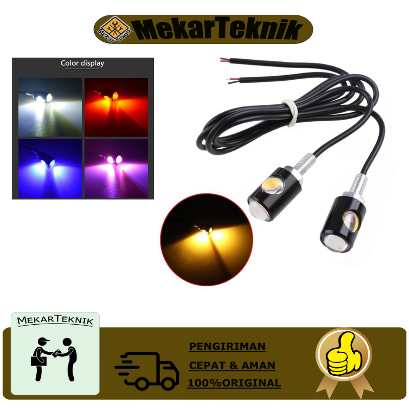 Lampu Plat Nomor LED Otomotif Lampu Mundur Lampu Plat Nomor Sepeda Motor Lampu Warna-warni Modifikas