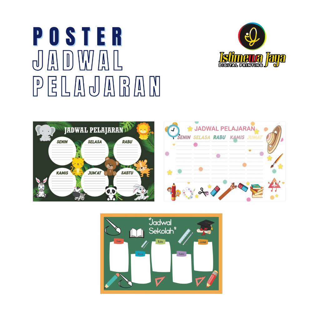 

ISTIMEWA DIGITAL PRINTING - Poster Jadwal Pelajaran Custom