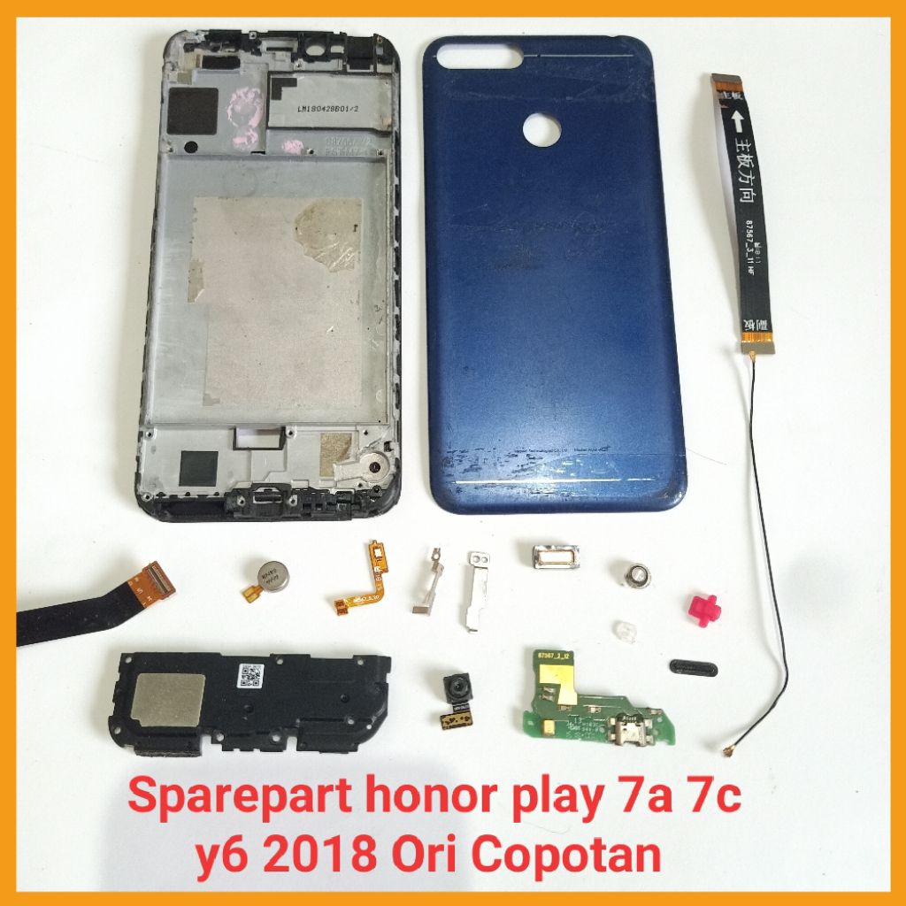 Sparepart Huawei honor play 7a 7c / y6 2018 Original Copotan  Speaker telfon  vibrate  Flex lampu fl