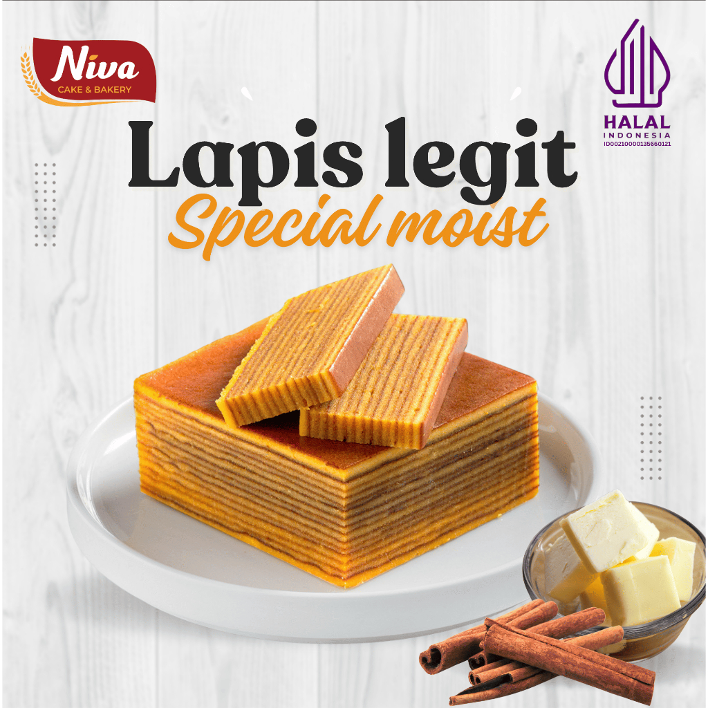 

Lapis Legit Spesial Coklat & Keju – 15 x 10 Lembut Lumer di Mulut, Moist Dibuat dari Telur Asli