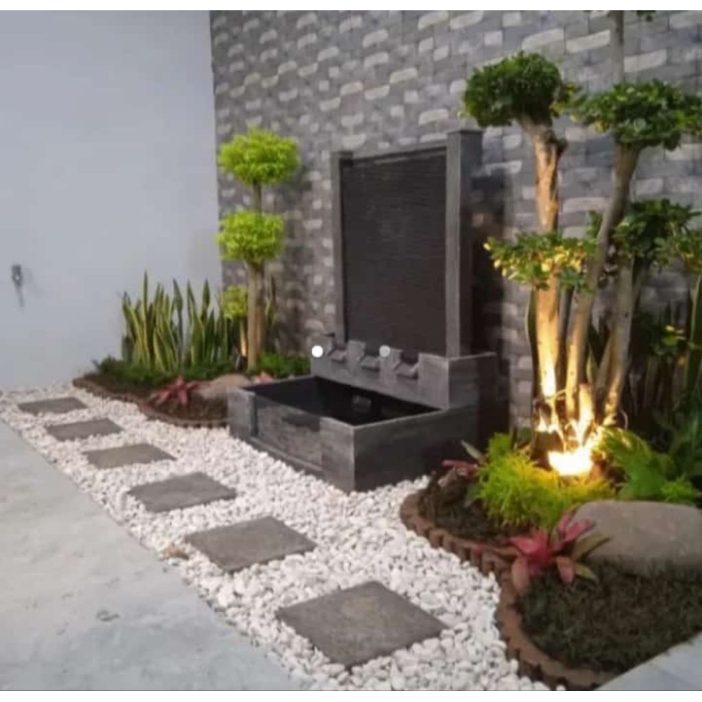 taman minimalis batu