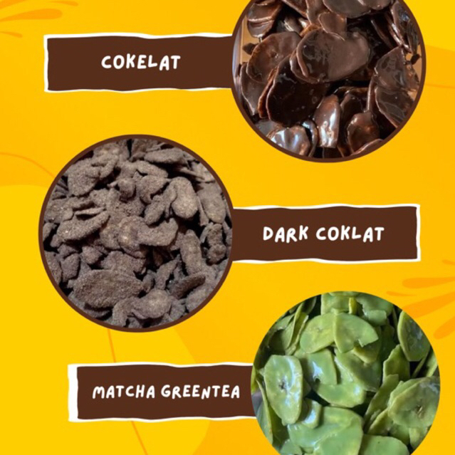 

DAPUR VANCA || KERIPIK PISANG KEPOK RASA COKLAT KERIPIK PISANG COKLAT LUMER