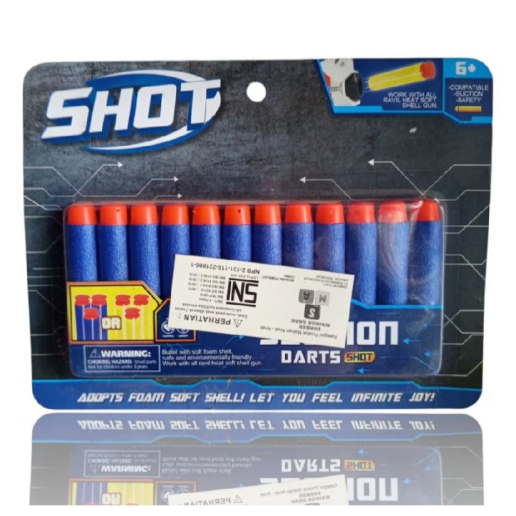 1 Set Mainan Peluru Bullet Busa Mainan Peluru Toys