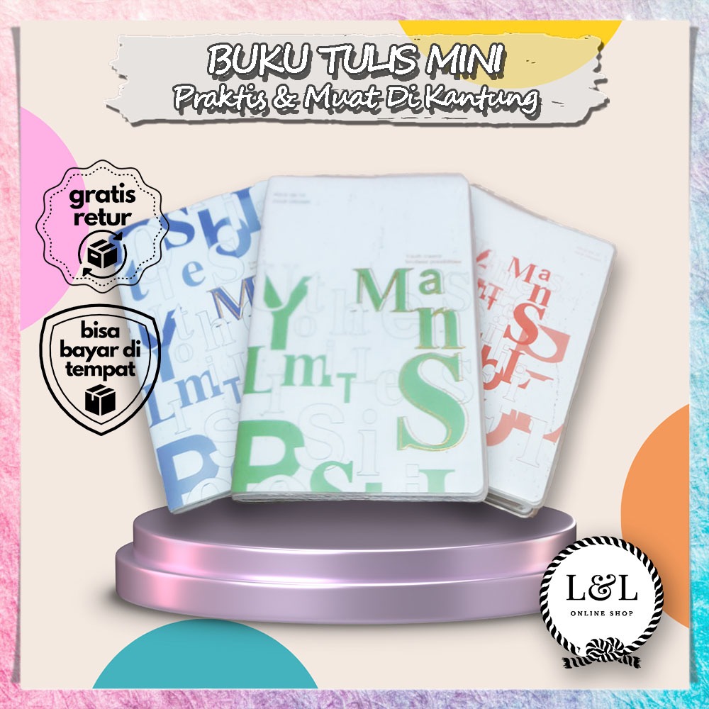 

Buku Tulis Mini Stylish Simpel, Keren, dan Fungsional Notebook Mini Travel Size Buku Tulis Mini Serbaguna Anti Ribet