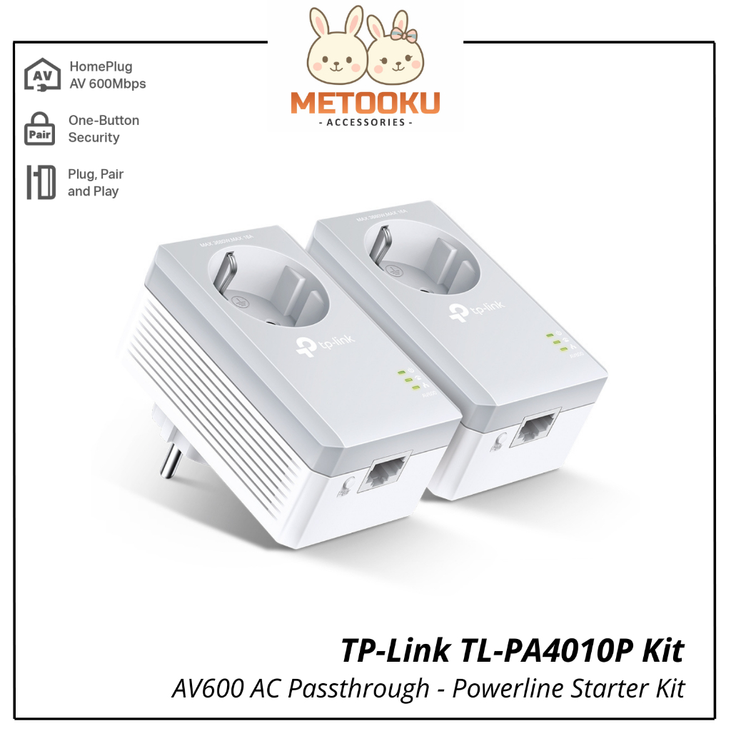 TP-Link TL-PA4010P Kit AV600 Powerline Starter