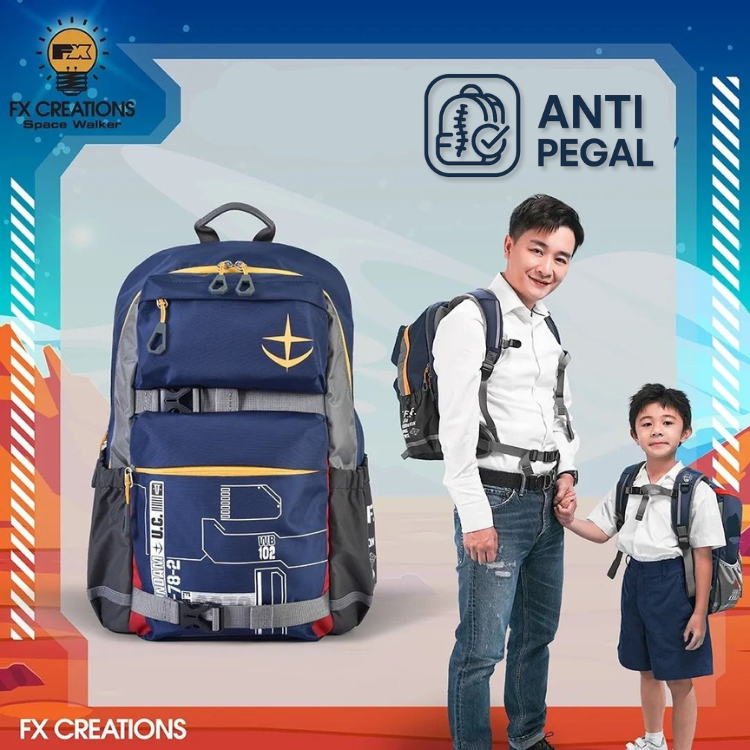 Ransel Sekolah Anak Anti Pegal RX-78-2 GUNDAM School Backpack FX Creations SNA242017AGS-98