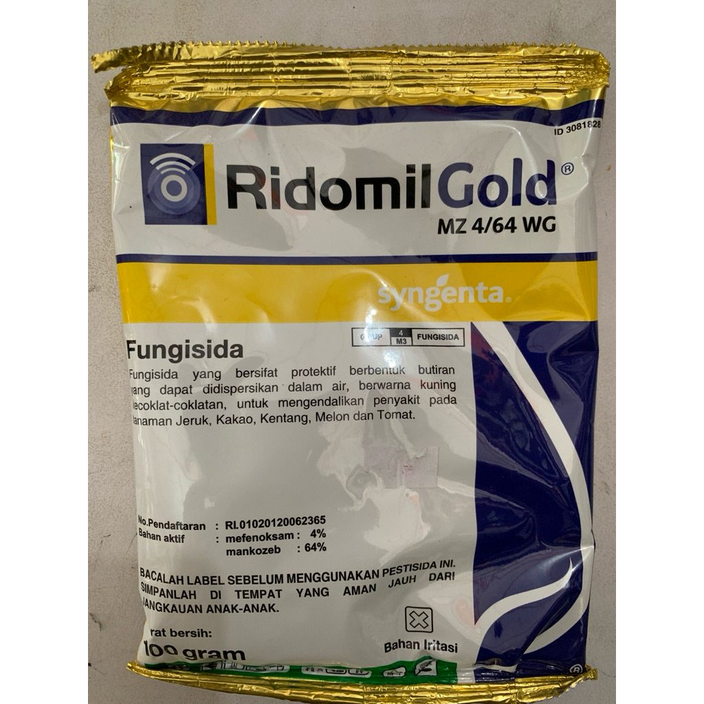 Fungisida Ridomil Gold MZ 4/64WG 100 Gr Asli 100% ORIGINAL PRODUCT Obat Pembasmi Jamur Tanaman