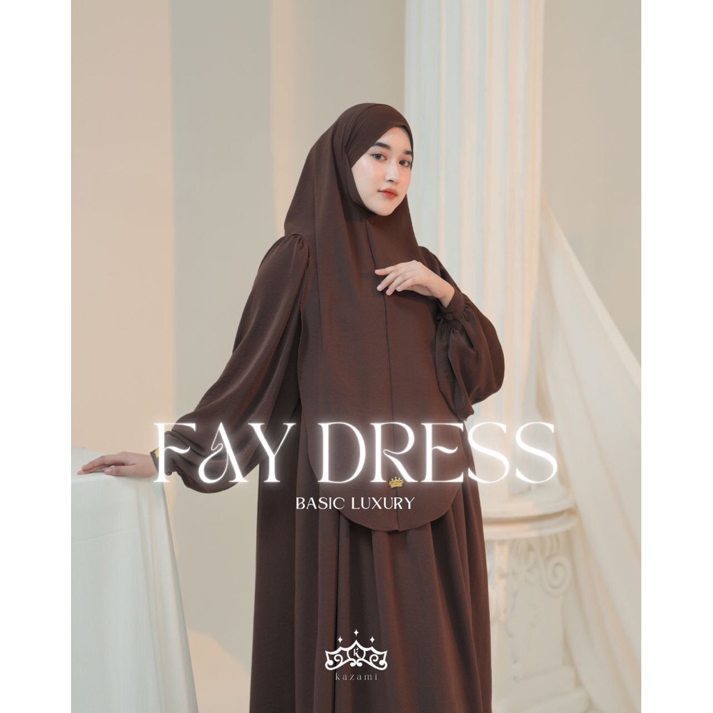 READY STOK BY KAZAMI STORE - FAY DRESS BASIC ABAYA LUXURY