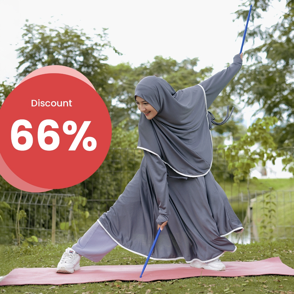 ROKUROKU.ID Setelan Olahraga Muslimah Allura Set All Size