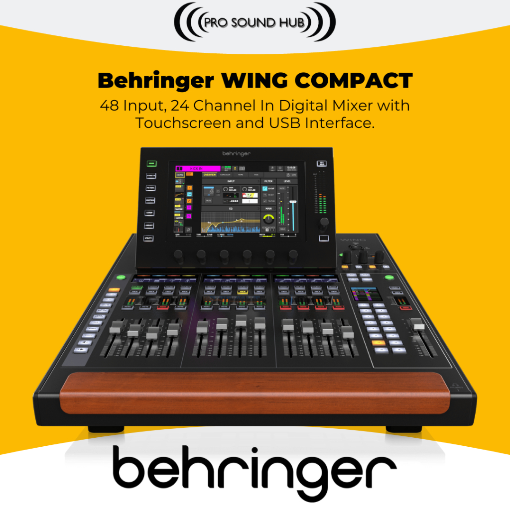 Behringer WING Compact Mixer Digital 24 Channel Touchscreen Soundcard USB Audio Interface