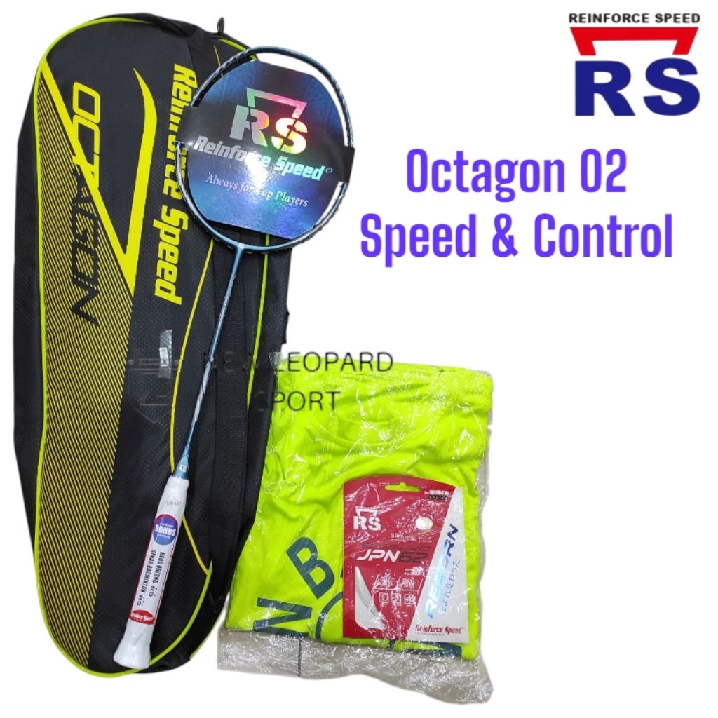 Raket Badminton RS Octagon 02 Speed & Control / Raket Badminton RS original