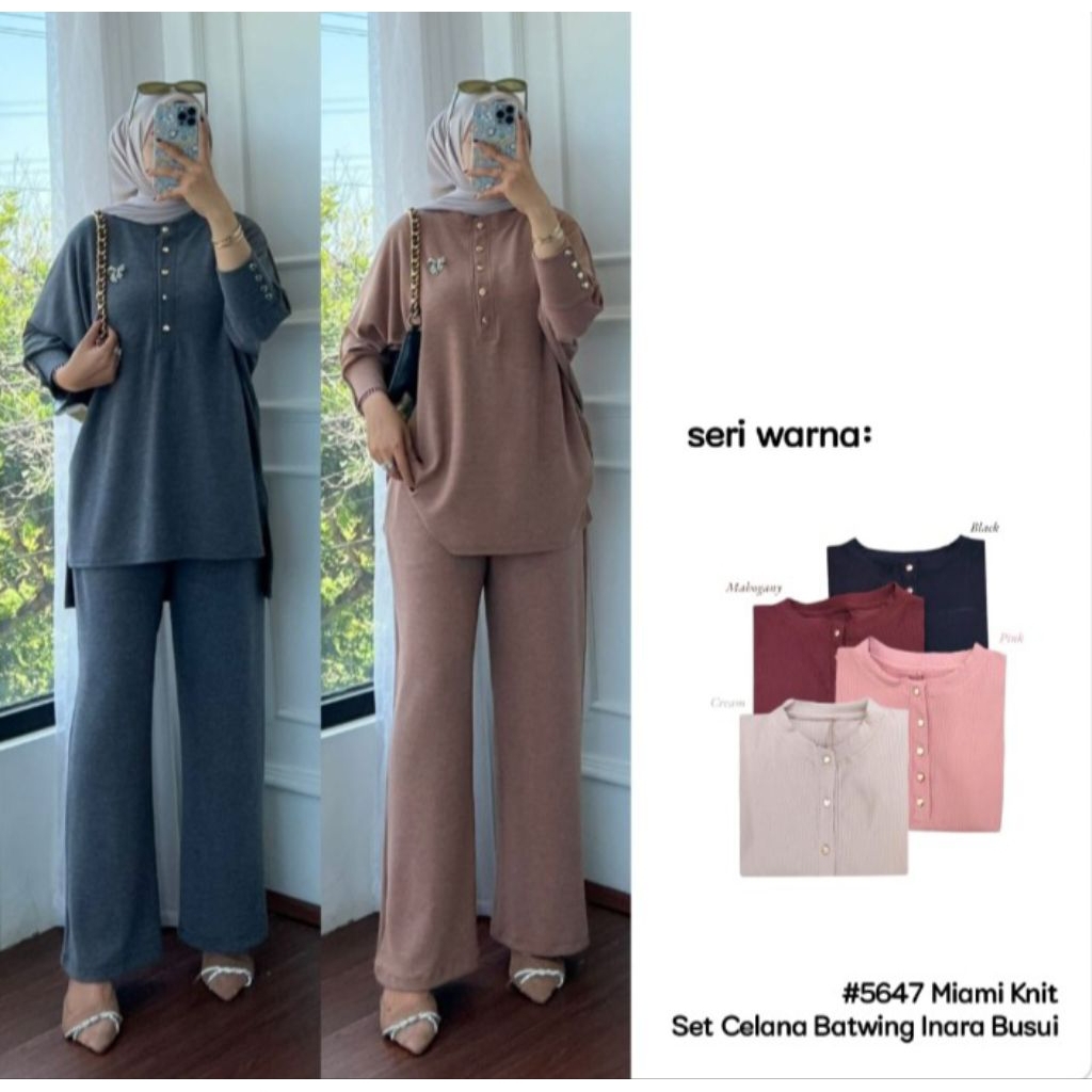 Set celana batwing inara by clarke