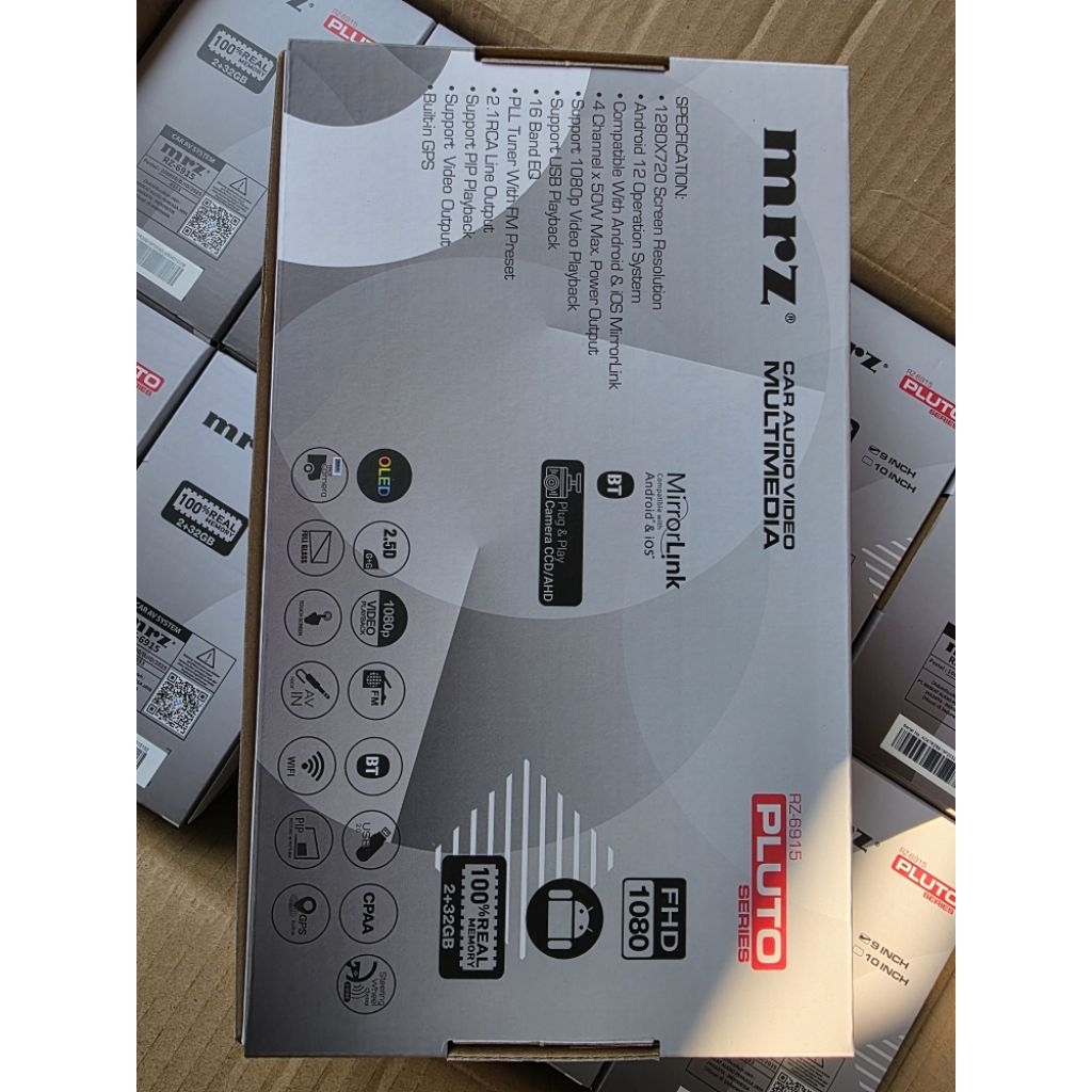 HU Android 9" MRZ Audio QLED ram 2/32GB