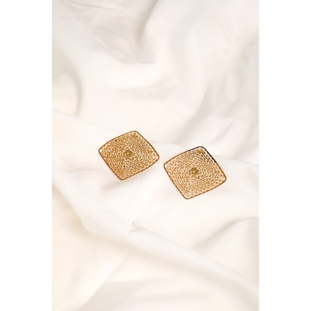 Kori Earrings | INHALE. | Aksesoris Anting 18K Gold Platted | Anting Gold