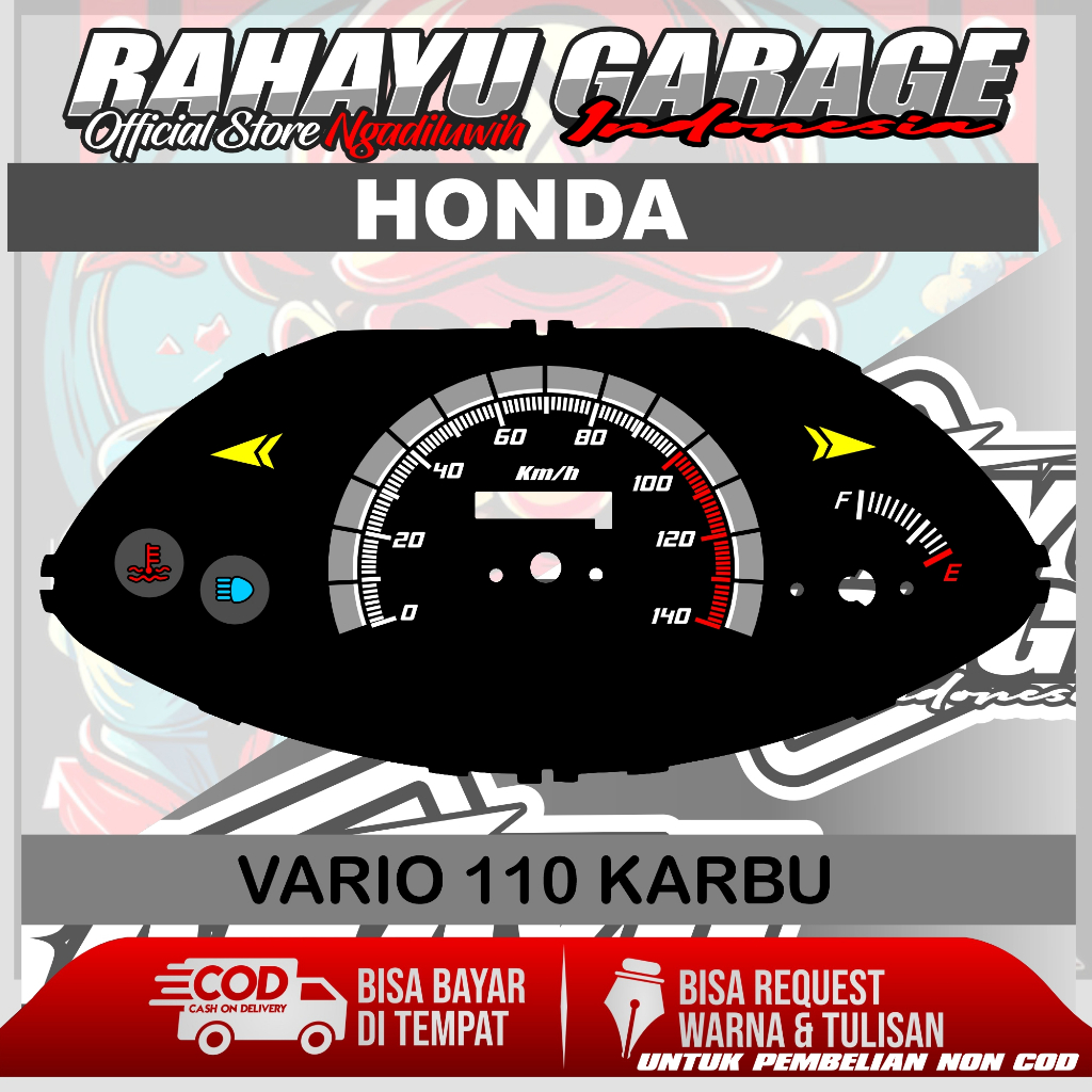 PAPAN SPEEDOMETER CUSTOM HONDA VARIO 110 KARBU