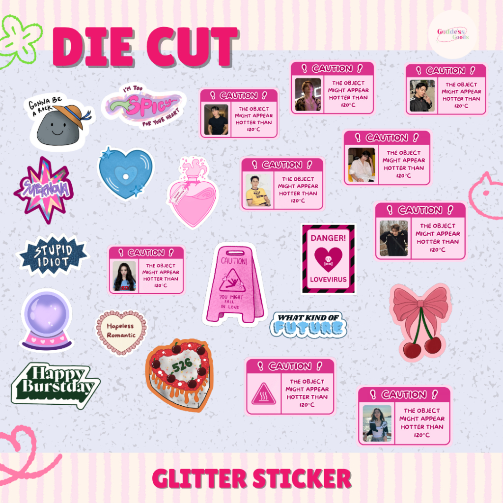 

Sticker Die Cut Glitter