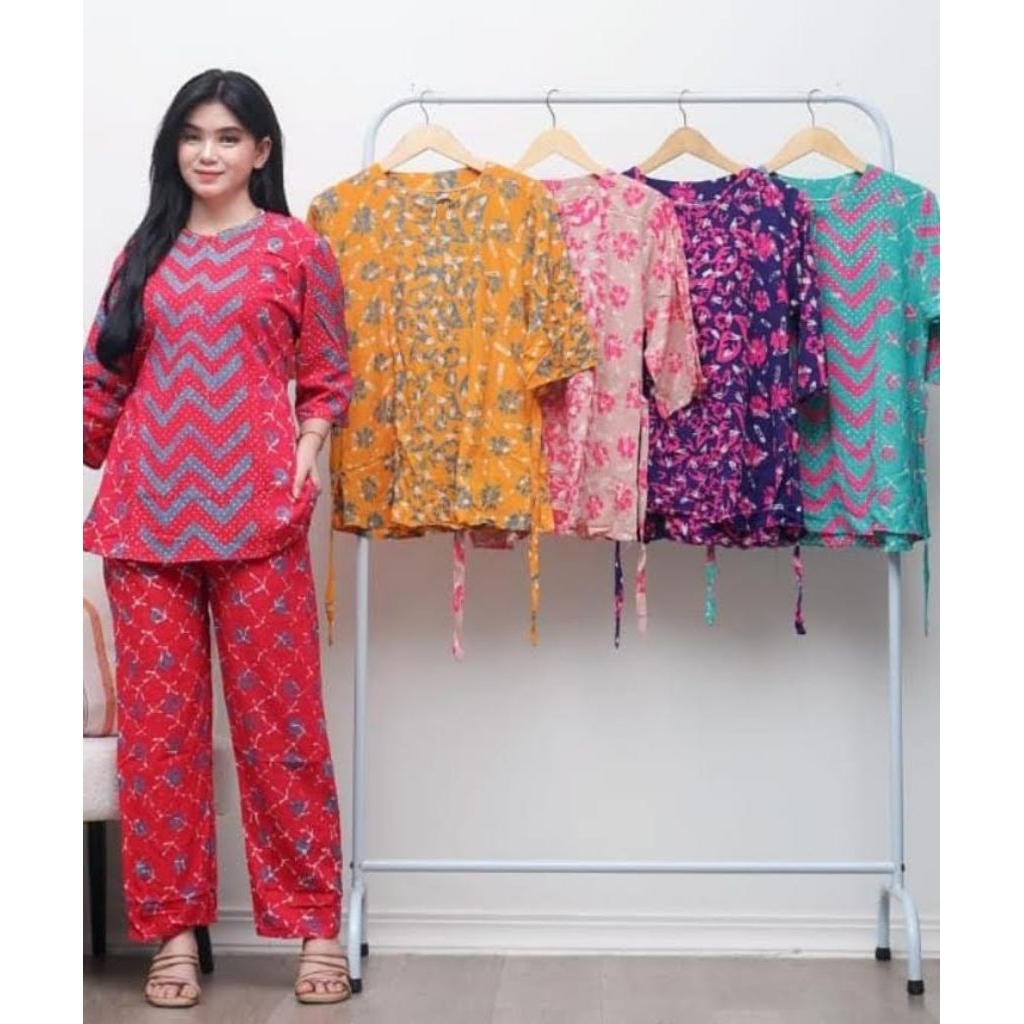 setelan batik cap Pekalongan setelan batik setelan wanita