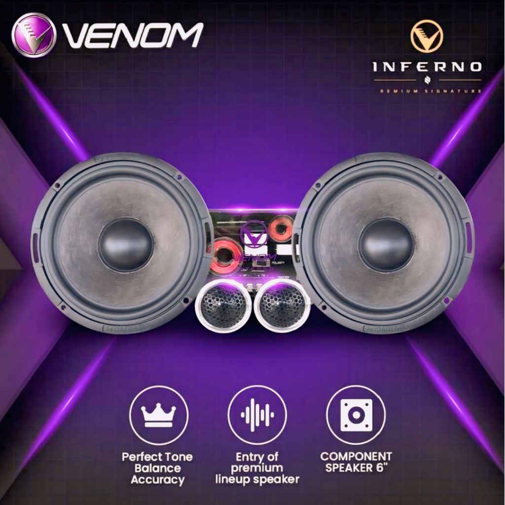VENOM INFERNO SERIES VIN 6 E SPLIT 2 WAY 6 INCH