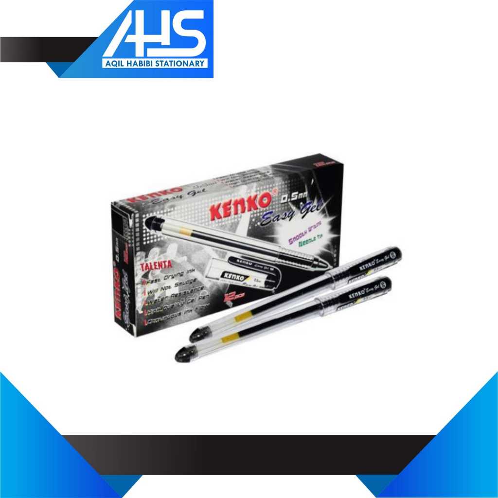 

Pulpen Kenko Easy Gel isi 12 Pcs 0.5 mm