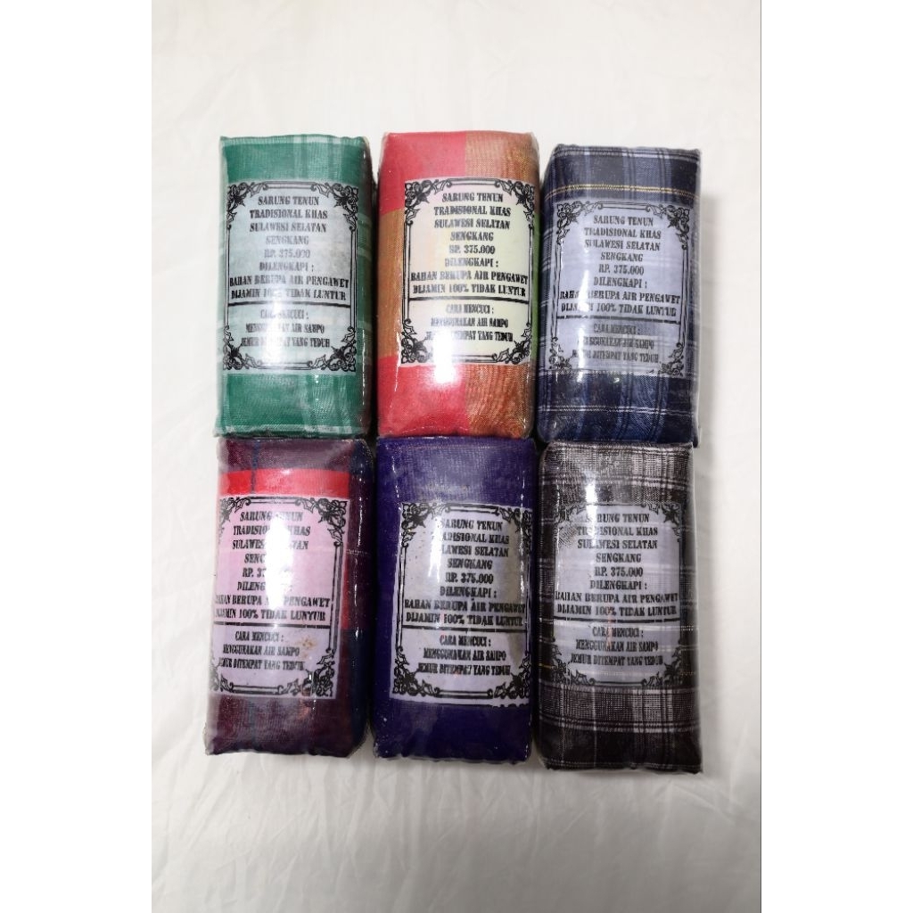 SARUNG TENUN TRADISIONAL KHAS SULAWESI SELATAN SENGKANG