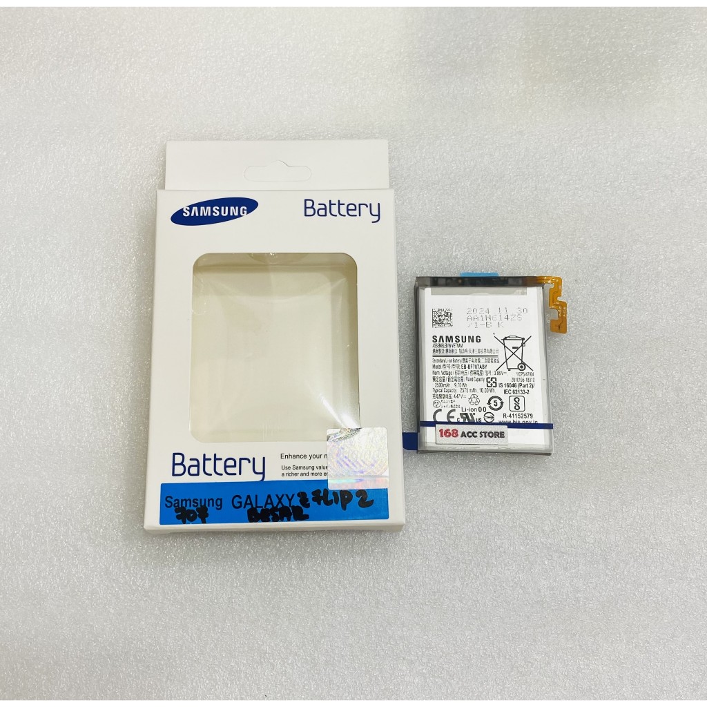 Baterai SAMSUNG Z FLIP 2 F707 SAMSUNG Z FLIP 3 F711 Batre Battery Samsung Z Flip 4 F723 Ori