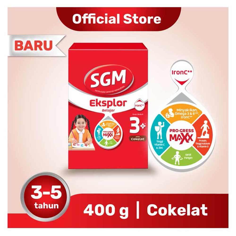 

sgm eksplor 3+ pro-gressmaxx cokelat susu pertumbuhan (belajar) 400g