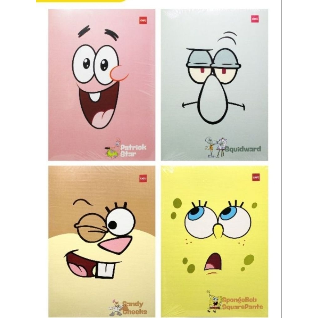

(PCS) Deli - Buku Tulis Boxy 42 Lembar 70GSM Spongebob