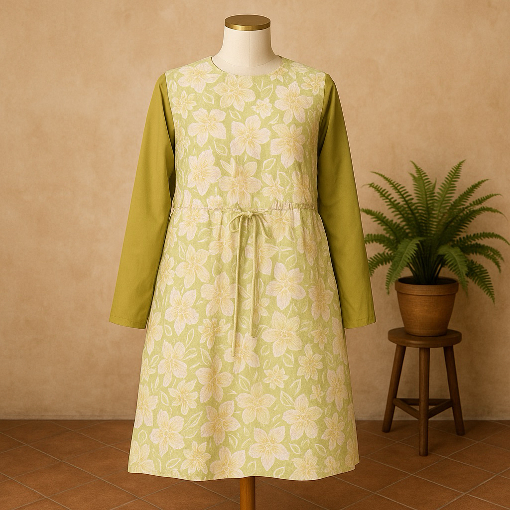 Atasan Batik Hijau Muda