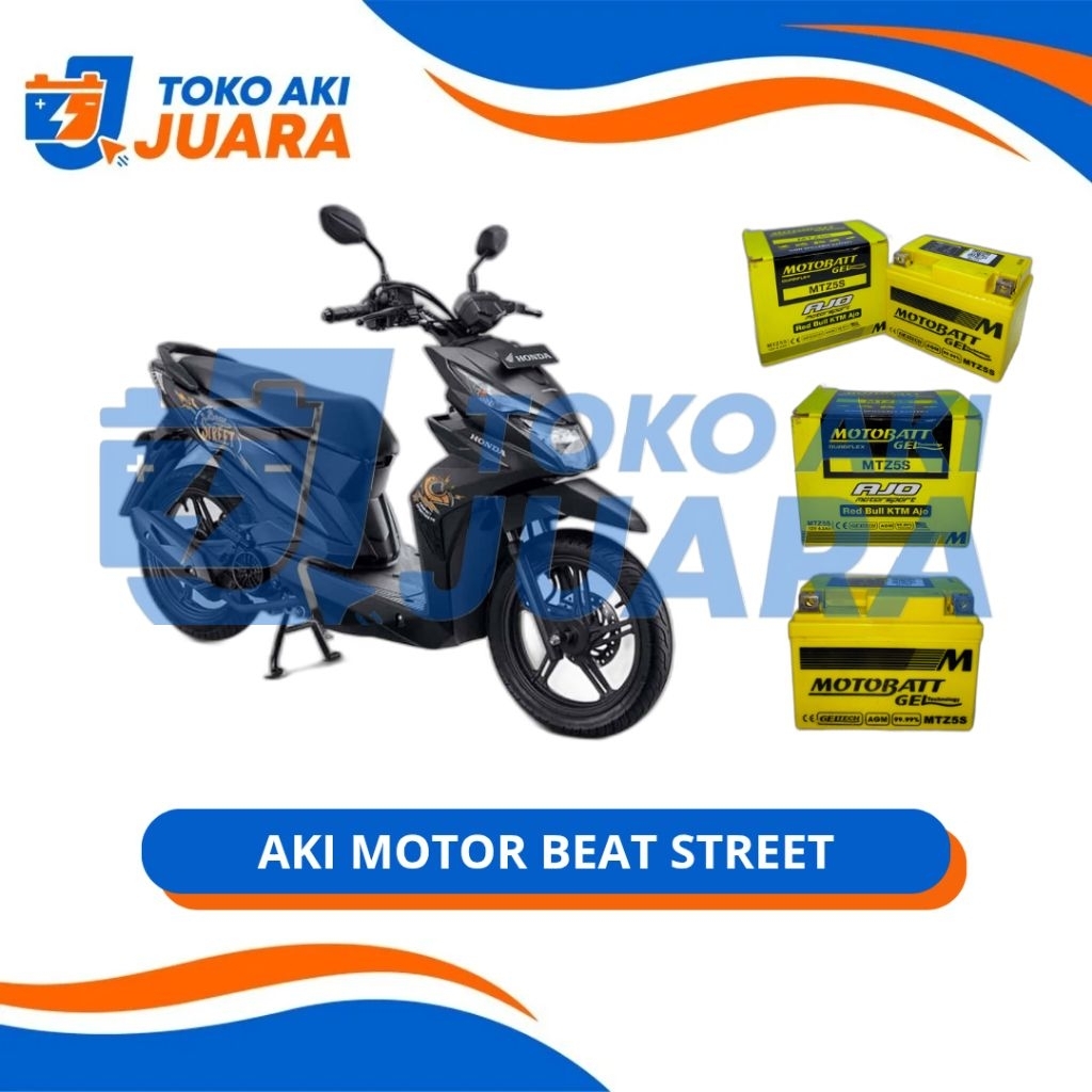 Aki Motor Beat Street MTZ5S Motobatt